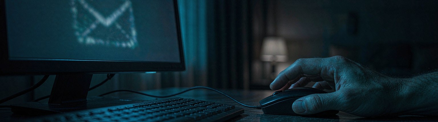A laptop screen locked behind a red encryption warning