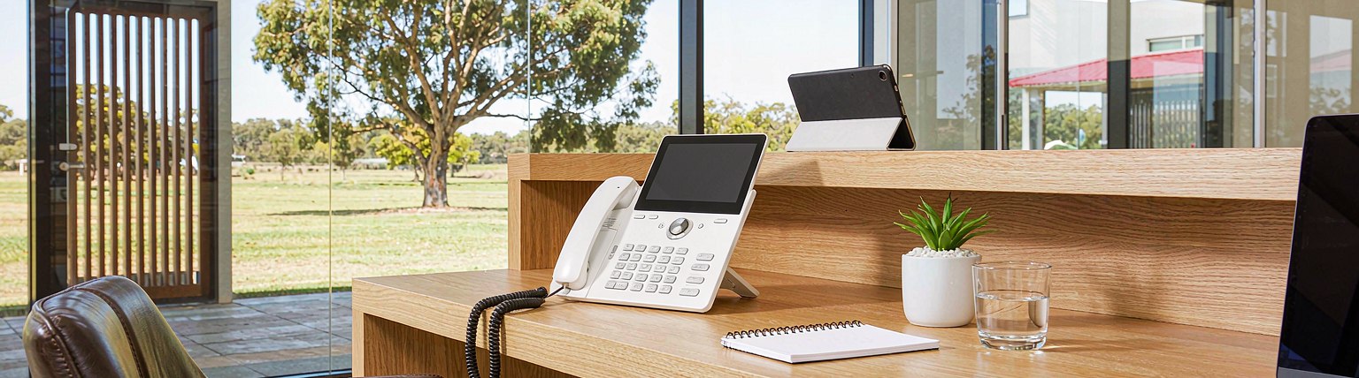 Support representative on a call